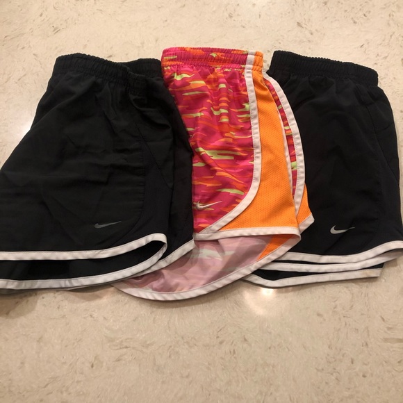 Nike Other - 3 PAIR Nike Tempo Black Pink Shorts Bundle Large